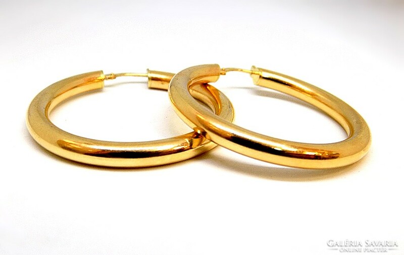 Gold hoop earrings (zal-au105802)