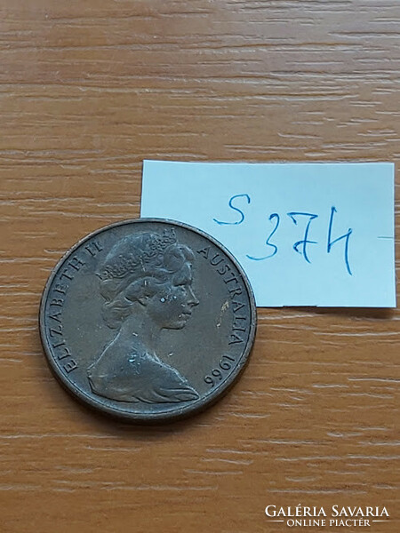Australia 2 cent 1966 collared lizard s374