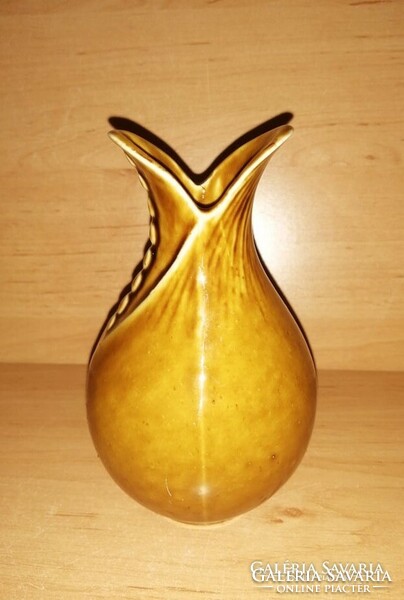 Jelzett kerámia váza 13,5 cm (19/d)
