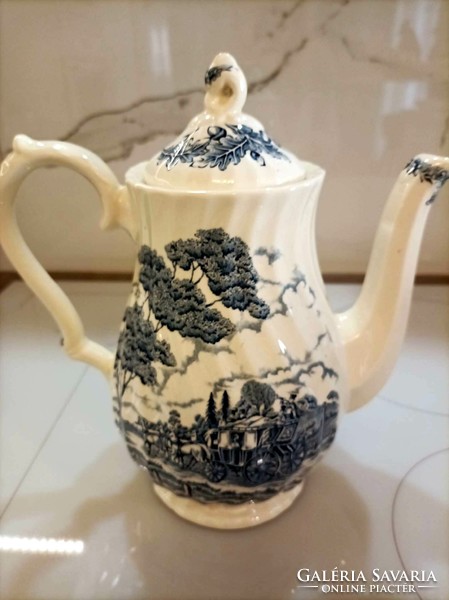Royal mail blue English teapot