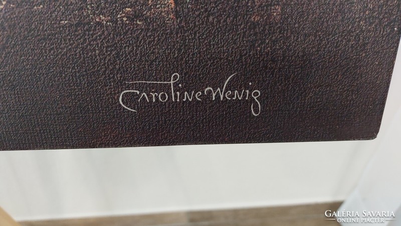 (K) Caroline Wenig absztrakt minőségi nyomat 116x57 cm