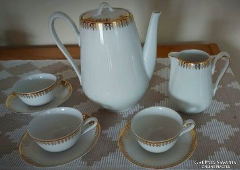 Elegant, old, Czech porcelain coffee set!