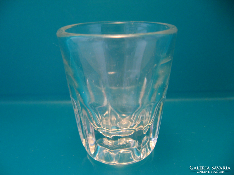 Antique ruhrglas calibrated 2 cl brandy and liqueur glass with 10 edges