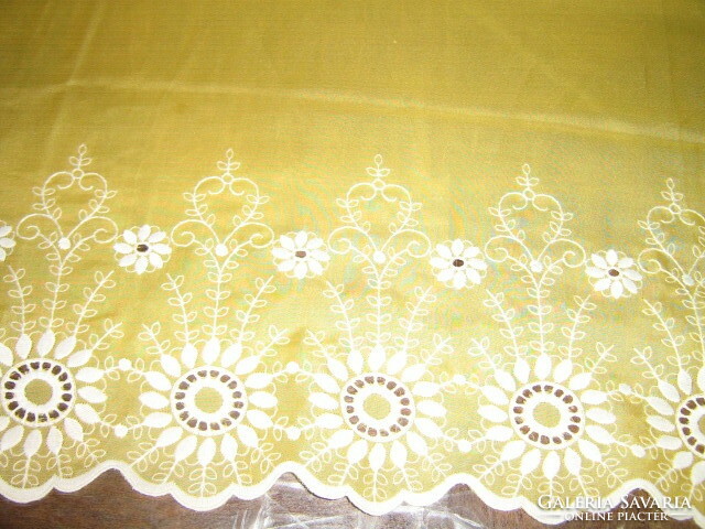 Beautiful yellow and white floral embroidered madeira special curtain