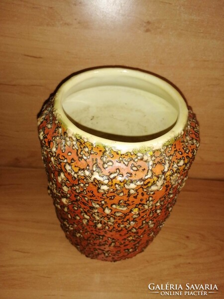 Tófej iparművész kerámia váza - 19 cm magas (1/d)