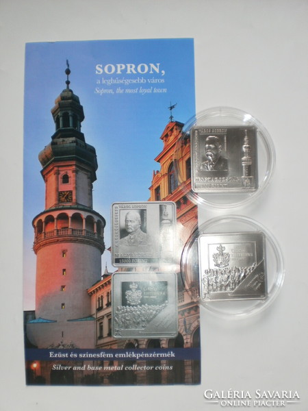 Sopron, the most loyal city. Non-ferrous metal, HUF 3,000, holds ounce. With prospectus