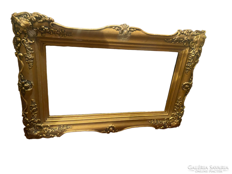 Aranyozott keretes antik tükör