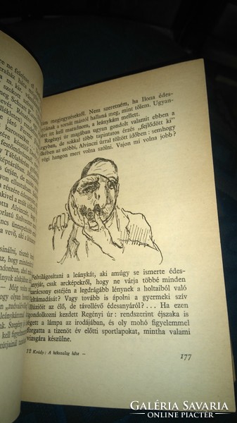 Gyula Krúdy: the hero of the blue tape 1956 fiction - illustrated by Ferenczy Béni
