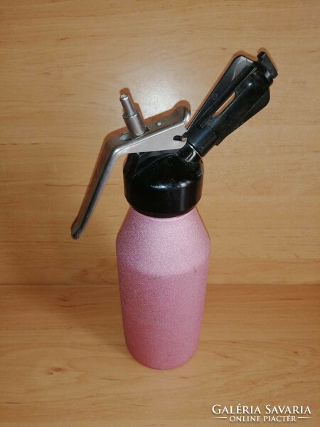 Retro rózsaszín habszifon 0,5 literes