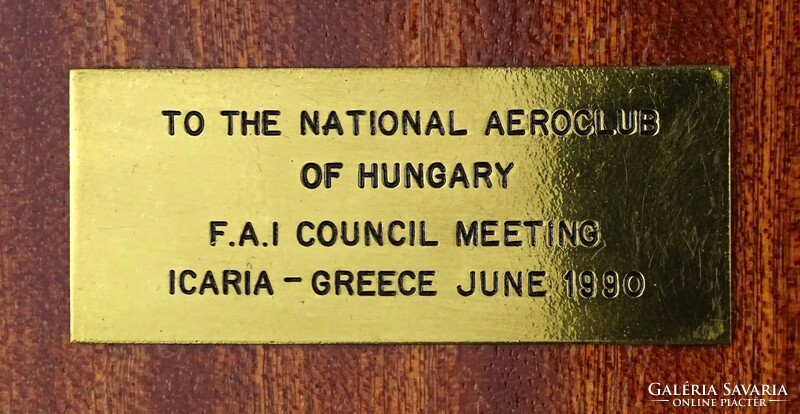 1M906 Greek Air Force in enamel plaque box