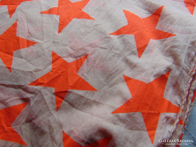 Star pattern cotton scarf / stole