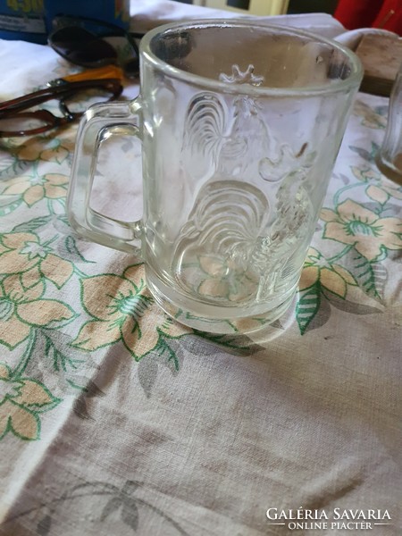 Antik üveg pohár