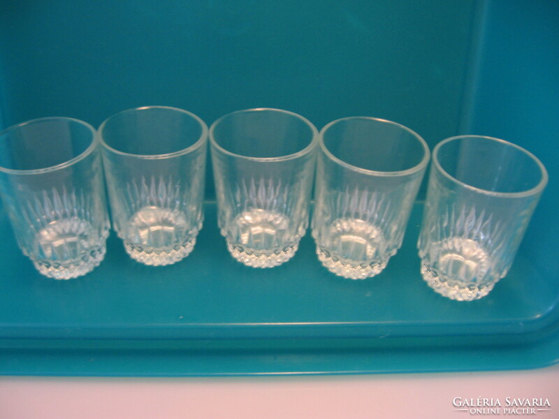 Arcoroc france brandy and liqueur glass set of 5 pieces