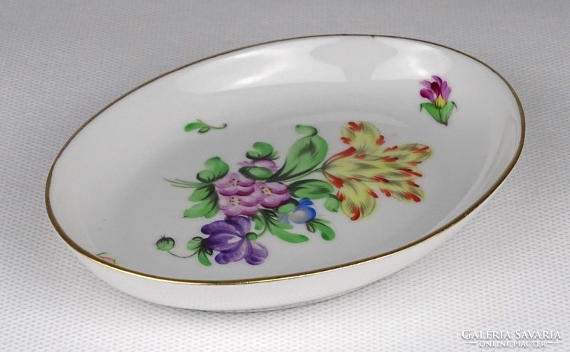 1M865 Herend porcelain bowl with flower pattern