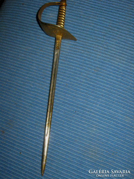 Gilded vintage Wilkinson sword leaf opener