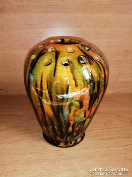 Art ceramic ikebana vase - 16 cm high (10/d)