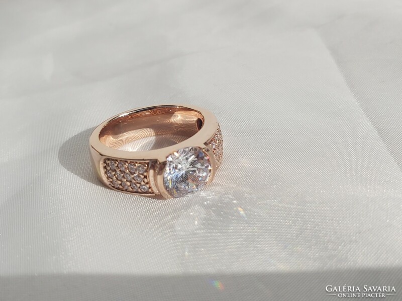 Rosé ezüst gyűrű
