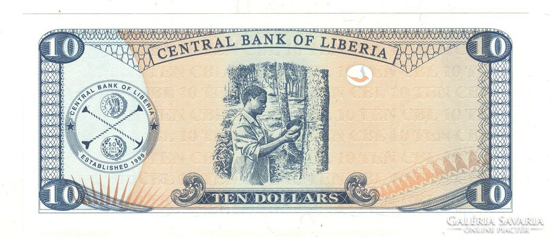 10 dollár 203 Libéria UNC