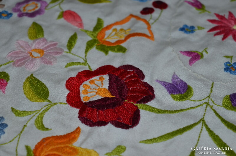 Hand embroidered tablecloth