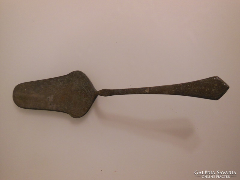 Cookie spatula - very - very old - alpaca - 24 x 5.5 cm - Austrian - flawless