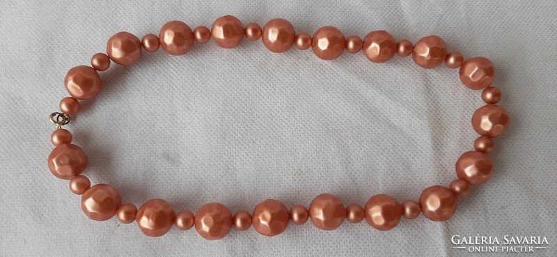 Vintage bronze string of beads with small spacers