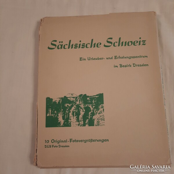 Photo album of Saxon Switzerland 1960s-70s, incomplete, with only 6 photos