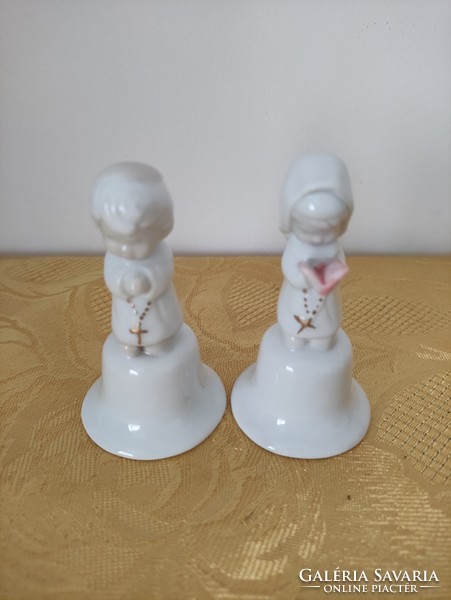 Two German porcelain bells