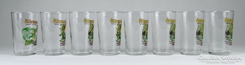 1M946 Régi Altenau Oberharz üveg pohár készlet 8 darab