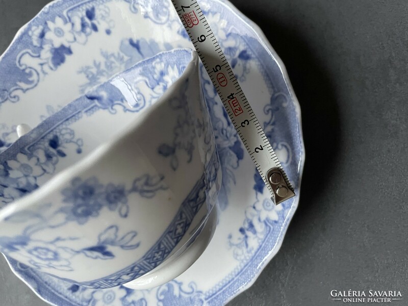 Antik, dúsan mintázott, csodás kínaizáló csésze aljával