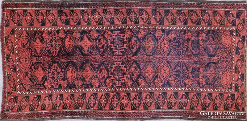0C530 Gyönyörű antik kézi szövésű perzsa szőnyeg