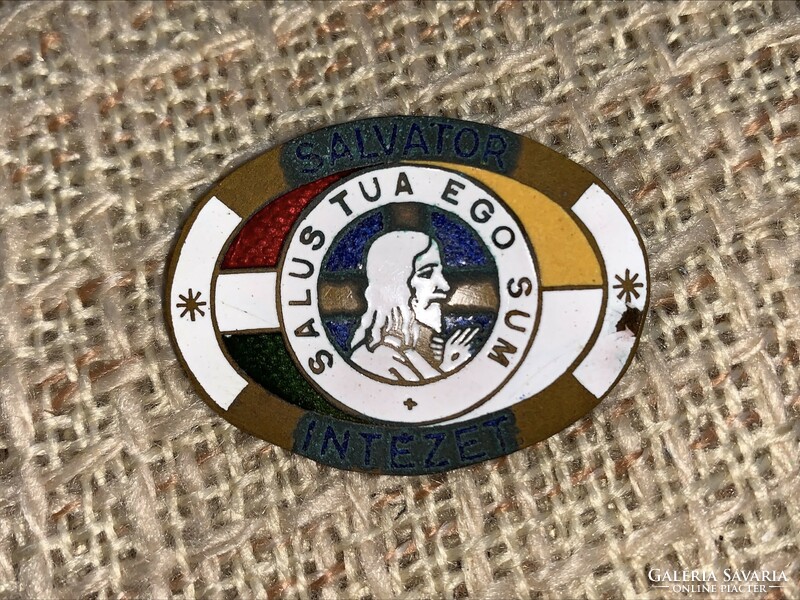 1910-1930 Salvator Institute badge, badge, educational institution run by the Salvator sisters