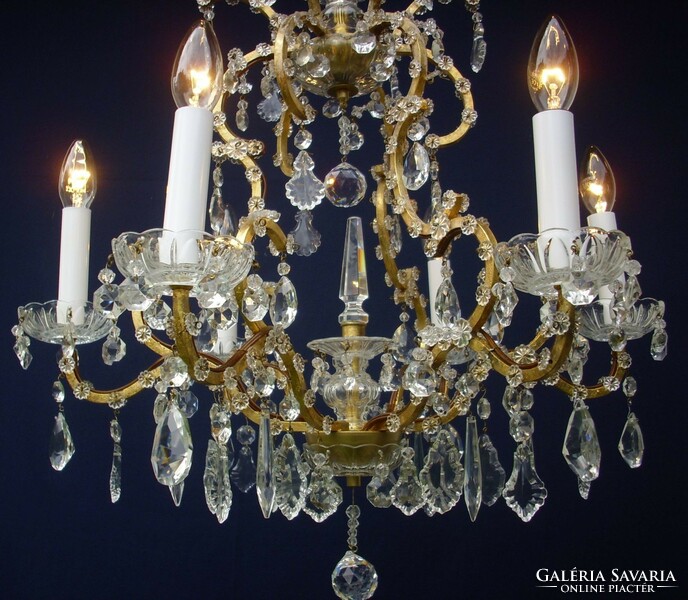 Crystal chandelier 6-burner chandelier