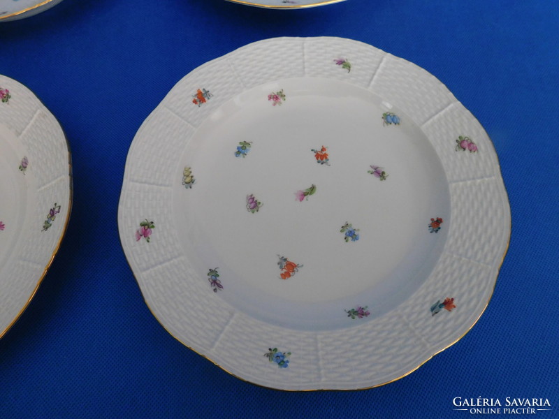 Herend antique milles fleurs set of 6 flat plates