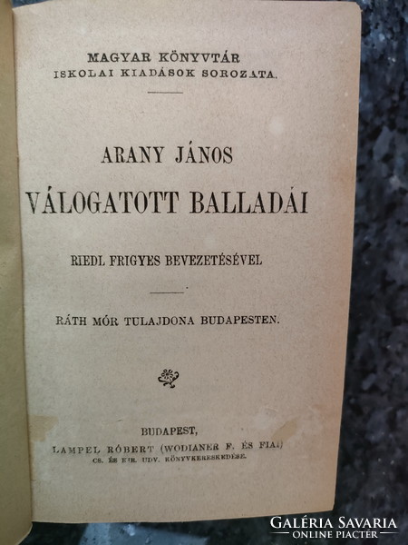 Selected ballads of János Arany