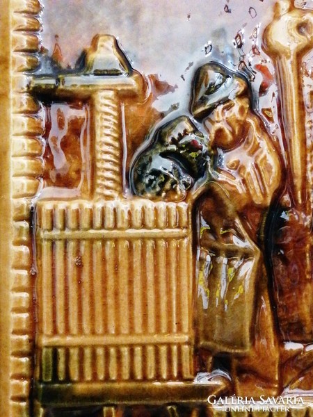 Ceramic (stove tile) mural