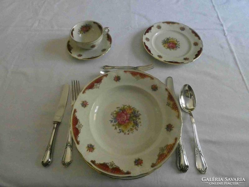 Antique 12-person, 69-piece winterling dinner and coffee set in beautiful condition