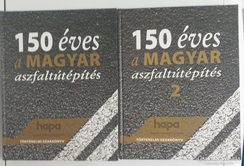 Hungarian asphalt road construction is 150 years old, 2 volumes of historical specialist books