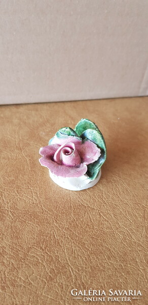 Old, pink napkin holder or small photo holder