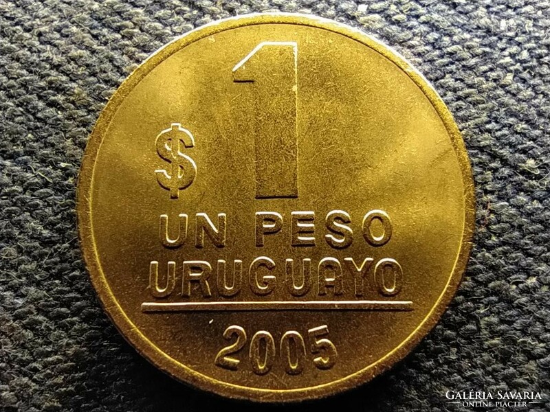 Uruguay 1 peso 2005 so unc from circulation line (id70063)