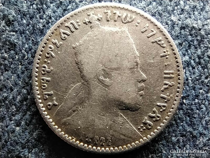 Etiópia II: Menelik (1889-1913) .835 ezüst 1 ghersh 1903 A (id59186)