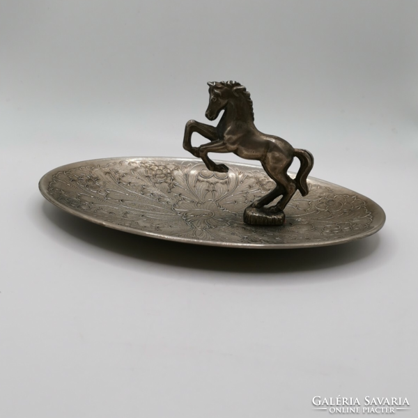 Seba silver-plated equestrian decorative tray