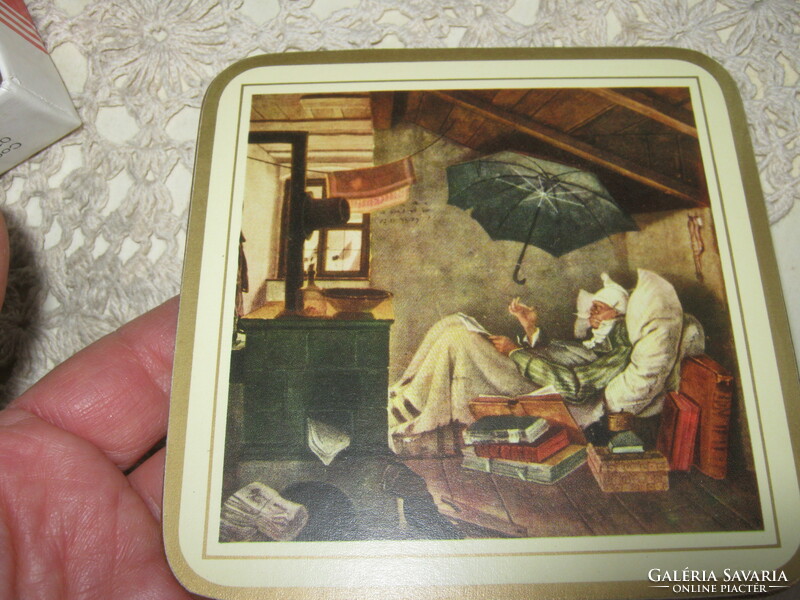 Pimpernel  exluzív angol  6 darab  pohár alátét festményes