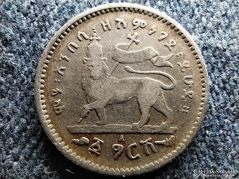Etiópia II: Menelik (1889-1913) .835 ezüst 1 ghersh 1903 A (id59186)