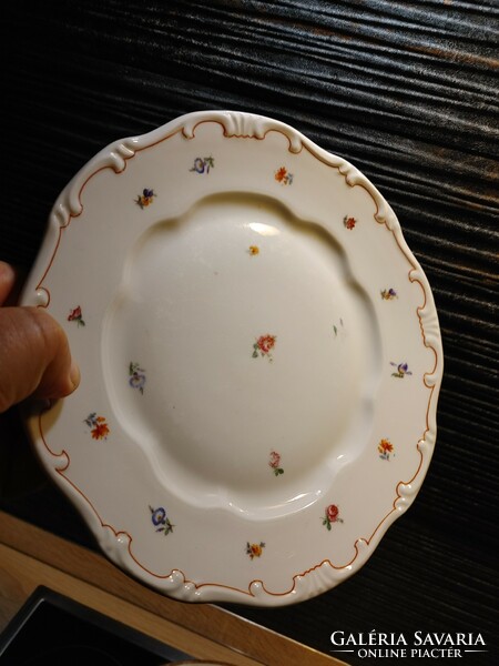 Zsolnay virágos porcelán tányér 24 cm