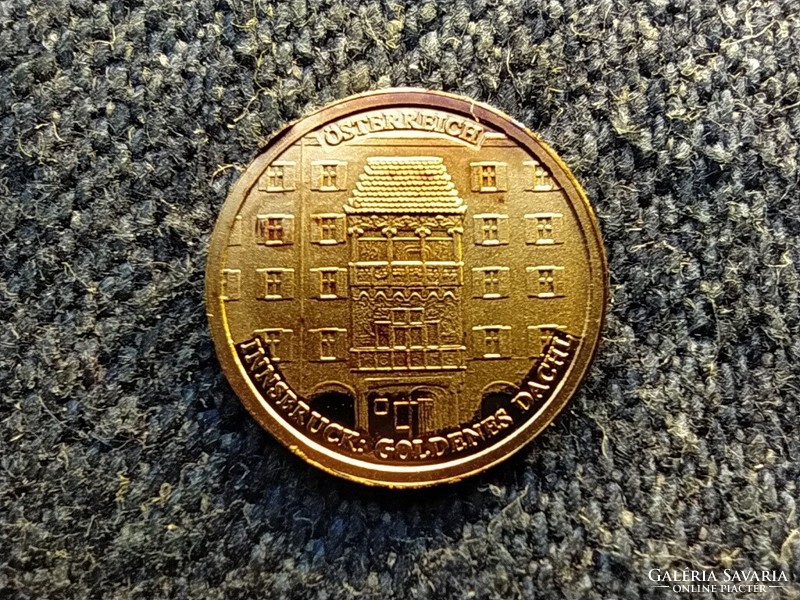 Ausztria Történelmi Ausztria mini arany Innsbruck .585 arany 0,5g PP (id64336)