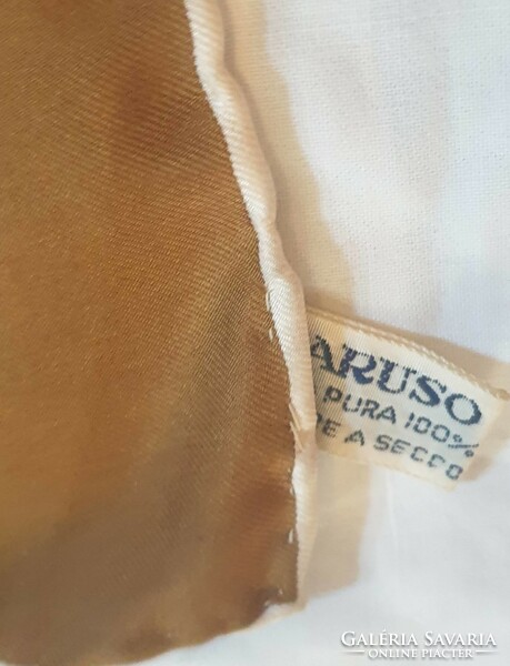 Caruso olasz selyem kendő, vintage