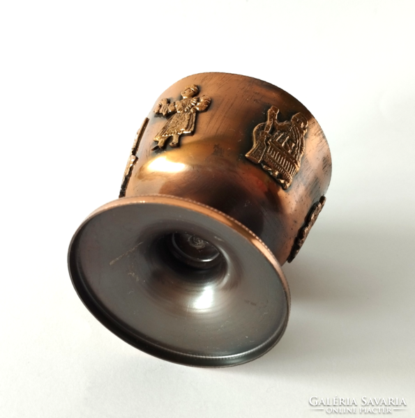 Craftsman copper goblet