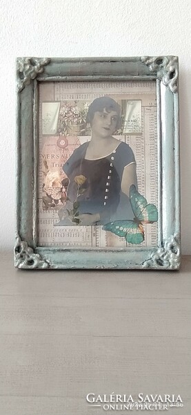 Female portrait + frame