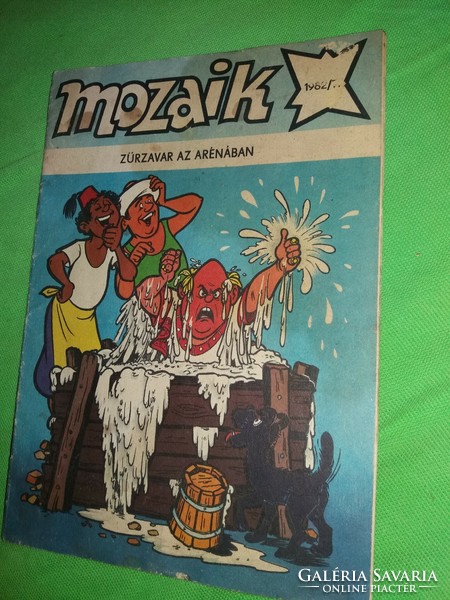 1982 7.szám MOZAIK régi kultusz népszerű képregény Zűrzavar az arénában a képek szerint