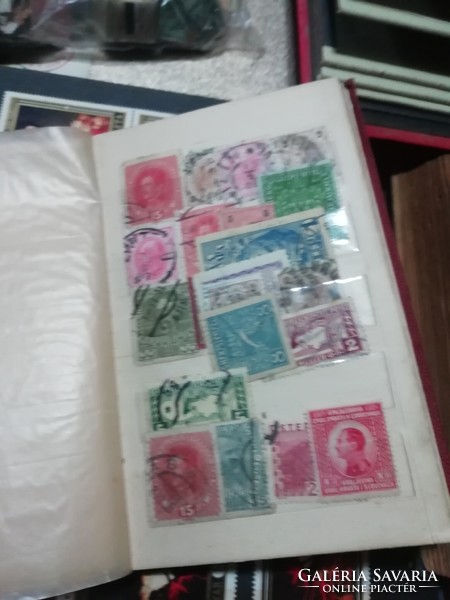 Lots of stamps, old and retro albums and old catalogs